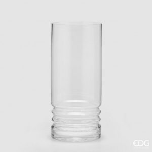 vaza Rows, h50x22cm, transparentna