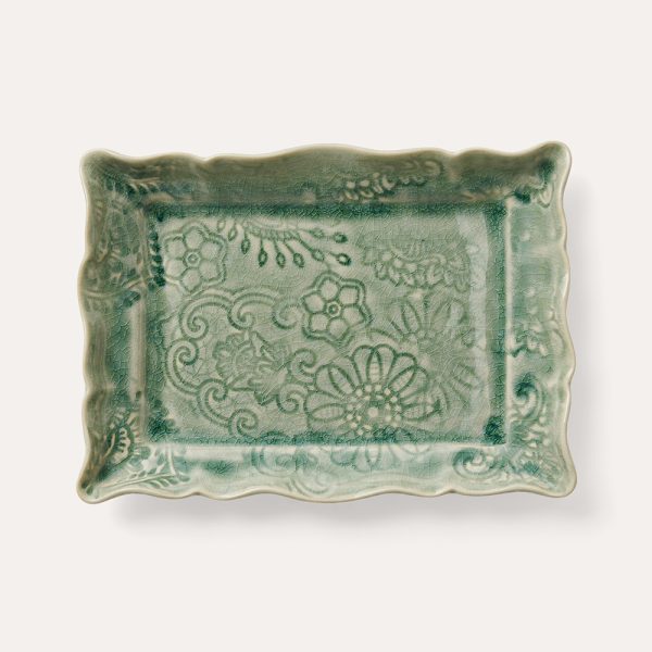 tanjur Arabesque, 13,5x19,5 cm, antique