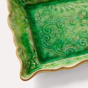 tanjur Arabesque, 13,5x19,5 cm, zeleni - Slika 2