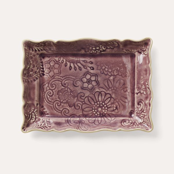 tanjur Arabesque, 13,5x19,5 cm, lavanda