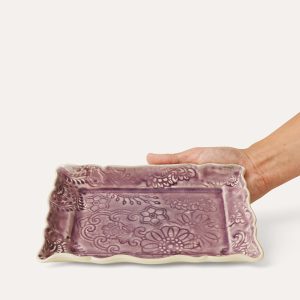 tanjur Arabesque, 13,5x19,5 cm, lavanda - Slika 3