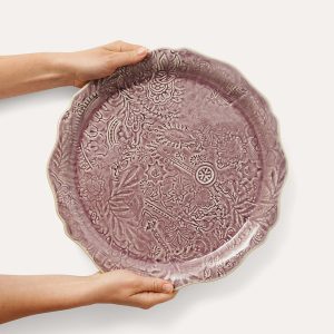 pladanj veliki(pizza plate) Arabesque, 34cm, lavanda - Slika 2
