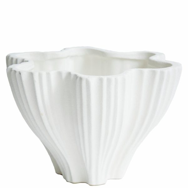 vaza/tegla Ella fi 30xh19cm, bijela