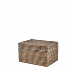 košara Norah s poklopcem, 30x22x18cm