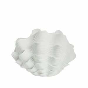 dekor/vaza Shellille, d29 h22cm, bijela