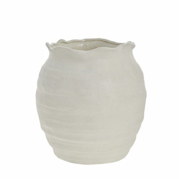 tegla/vaza Niva d30cm, off white