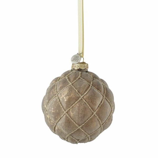 kuglica Norille 10cm, zlatno smeđa