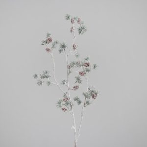 grana borovina sa češerićima, ledena glitter, h83cm