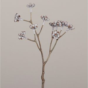 grana s malim plodovima, h55cm, sreb/smeđe/bij