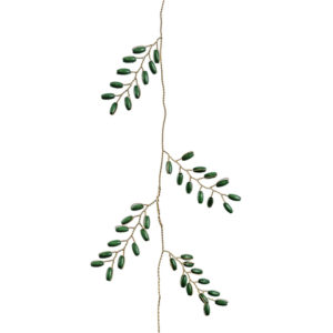 girlanda zelene perlice, 100cm, zel