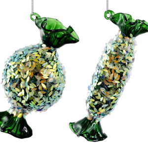 bomboni Glitter zeleni, 11,5 cm