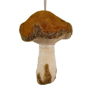 gljiva 10cm, smeđa velvet