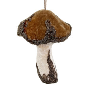 gljiva 10cm, smeđa, velvet