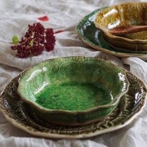 zdjelica valovita Arabesque, fi 17cm, seawood - Slika 4