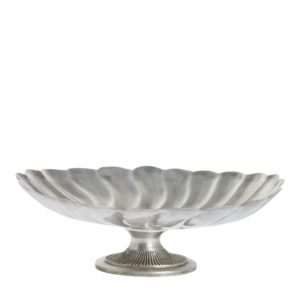 Philline zdjela na postolju, 34x25xh13cm, antik srebrna