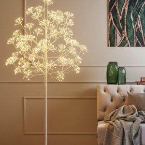 drvo LED krošnja h180cmx d85cm, bij/zl - Slika 2