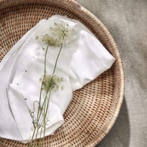 Norah pladanj s ručkama, fi47,5cm h15cm, natur - Slika 3