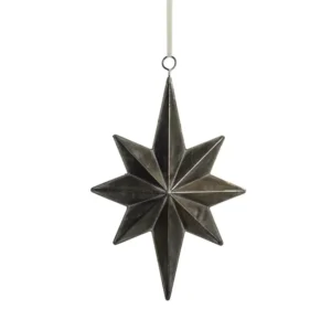 zvijezda Misella, 23x37cm, ant srebrna