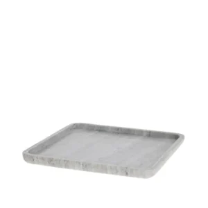 pladanj Elina 25x25cm, mramor, sivi - Slika 2