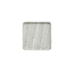 pladanj Elina 25x25cm, mramor, sivi