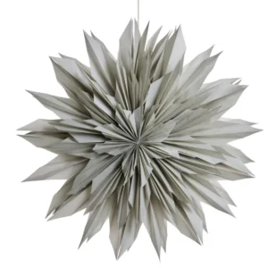 zvijezda Palisia, papirnata fi 60cm, svijetlo siva