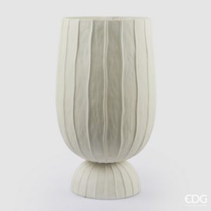 tegla Bombato na postolju, h60xd35cm, bijela