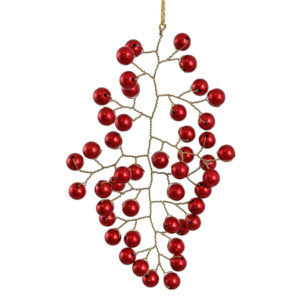 grančica s perlicama, 14cm, crv