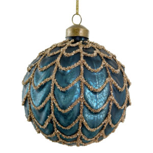 kugl s lančićem, 10cm, plava