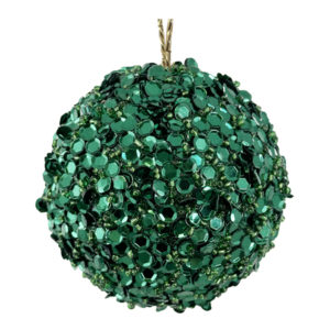 kugl Sequin,10cm, zelena