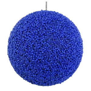 kugl Bead matt, 10cm, tirkiz plava