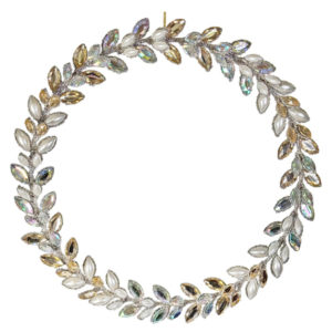 vijenac Kristali, fi 32cm, sreb/zl