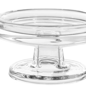 podmetač za svijeću na stalku, fi 12cm, h7cm, transparentno