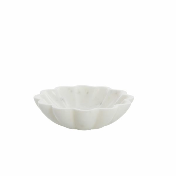 zdjela Ellia, fi20cm, mramor, bijela